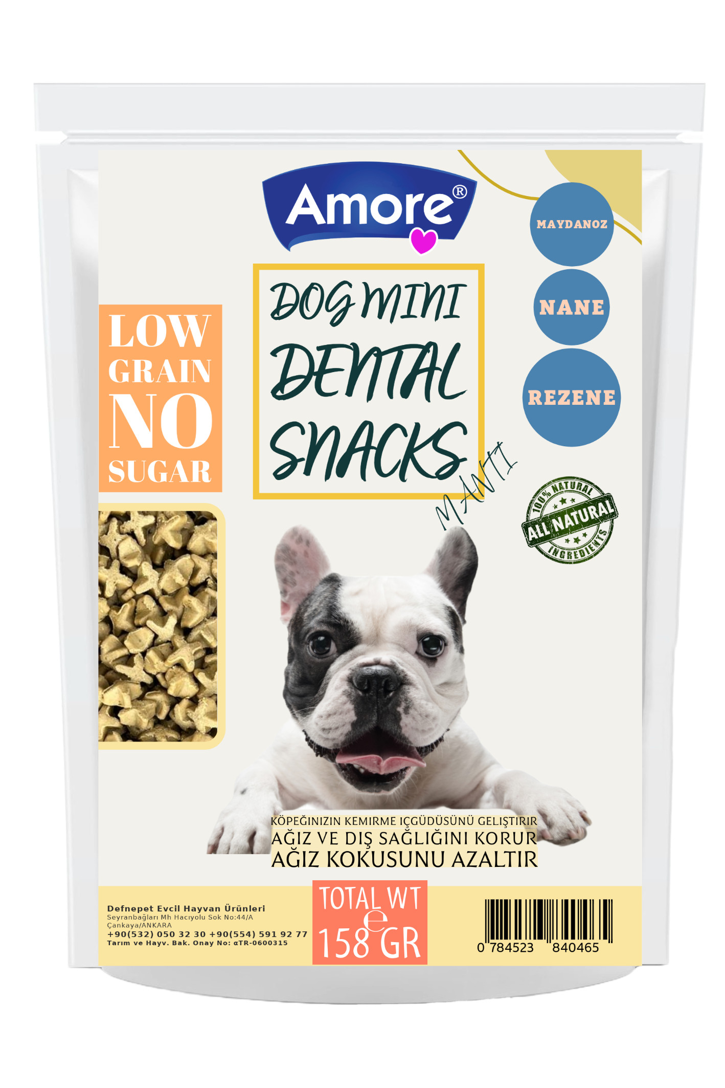 Avida Mantı 134g Diş Eti Sağlığı Taneli Mini Dental Köpek Ödülü